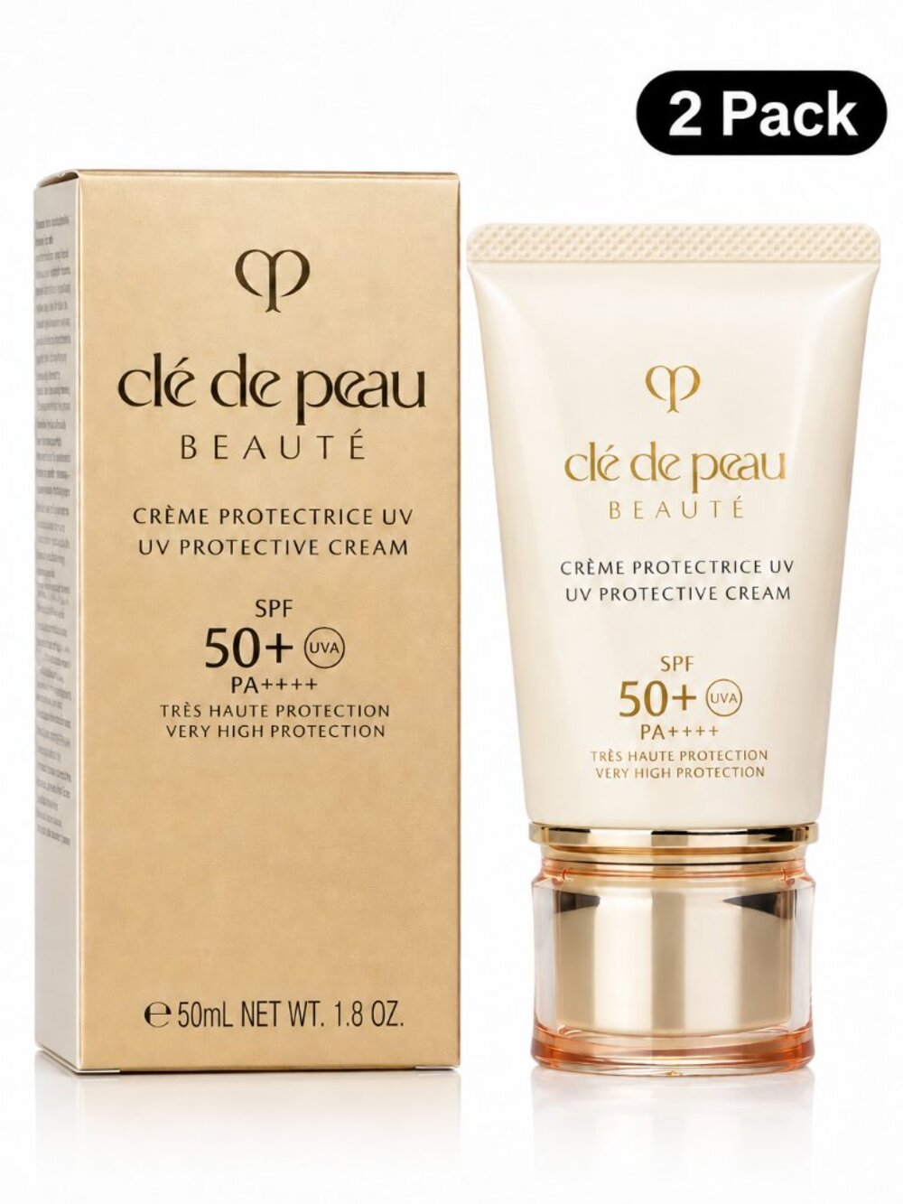 Cle De Peau - UV Protective Cream SPF 50 50ml/1.8oz 2 Pack